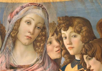 Mary with the Child and Six Angels